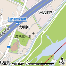 愛知県豊田市渡刈町大明神周辺の地図