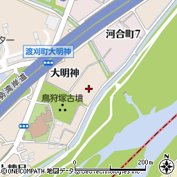 愛知県豊田市渡刈町（大明神）周辺の地図