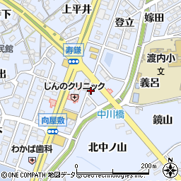 愛知県東海市荒尾町寿鎌周辺の地図