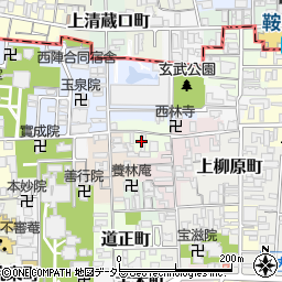 京都府京都市上京区継孝院町周辺の地図