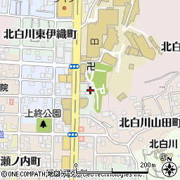 京都府京都市左京区北白川上終町22-19周辺の地図