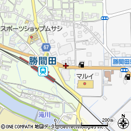 勝間田駅前周辺の地図