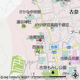 古奈別荘周辺の地図