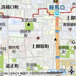 京都府京都市上京区上柳原町91-3周辺の地図