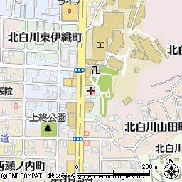 京都府京都市左京区北白川上終町22-8周辺の地図