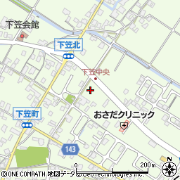 滋賀県草津市下笠町590-3周辺の地図