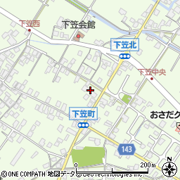 滋賀県草津市下笠町1057-5周辺の地図