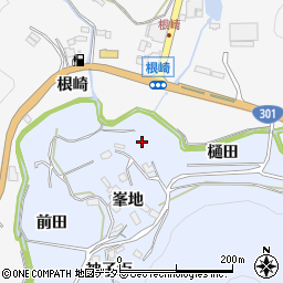 愛知県豊田市田折町峯地周辺の地図