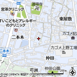 愛知県東海市荒尾町西屋敷5周辺の地図
