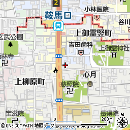 京都府京都市上京区上御霊前町周辺の地図