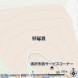 静岡県静岡市葵区昼居渡周辺の地図