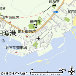 千葉県南房総市和田町和田周辺の地図