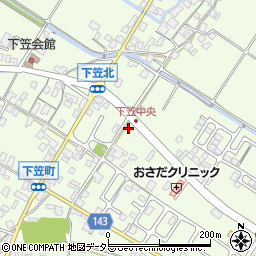 滋賀県草津市下笠町588-4周辺の地図