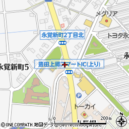 愛知県豊田市永覚町上長根19周辺の地図