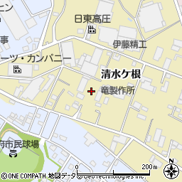愛知県大府市北崎町清水ケ根周辺の地図
