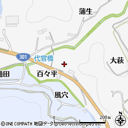 愛知県豊田市大沼町百々平周辺の地図