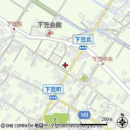 滋賀県草津市下笠町1072-2周辺の地図