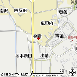 京都府亀岡市千歳町国分金附周辺の地図