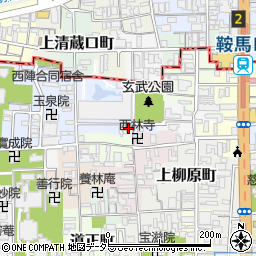 京都府京都市上京区岩栖院町57周辺の地図