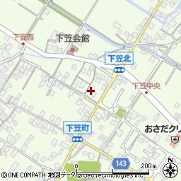 滋賀県草津市下笠町1072-1周辺の地図