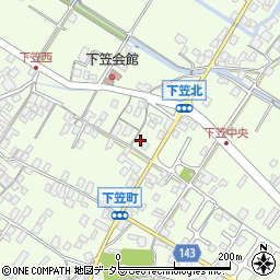 滋賀県草津市下笠町1072-1周辺の地図