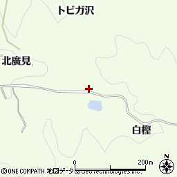 愛知県豊田市滝脇町白樫周辺の地図
