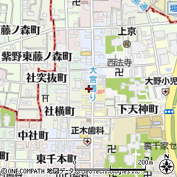 京都府京都市上京区北仲之町周辺の地図