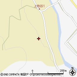 兵庫県宍粟市山崎町上牧谷3周辺の地図