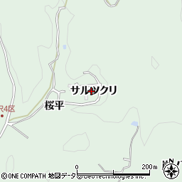 愛知県豊田市花沢町サルツクリ周辺の地図
