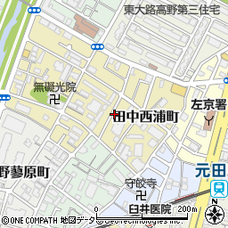 くるっとパーク田中西浦町駐車場周辺の地図