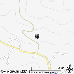 岡山県津山市種周辺の地図