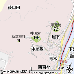 愛知県豊田市桂野町中屋敷1周辺の地図