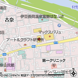 ダイソー伊豆長岡店周辺の地図