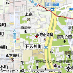 京都府京都市上京区上天神町周辺の地図