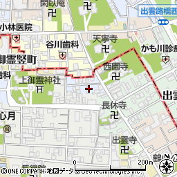 京都府京都市上京区新御霊口町周辺の地図