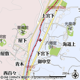 愛知県岡崎市宮石町下宮下周辺の地図