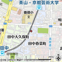 叡電茶山駅駐車場周辺の地図