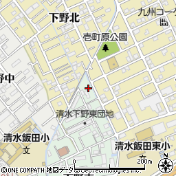 静岡県静岡市清水区下野東13周辺の地図