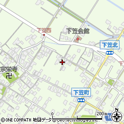 滋賀県草津市下笠町1096-1周辺の地図