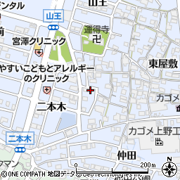 愛知県東海市荒尾町西屋敷132周辺の地図