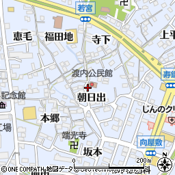 愛知県東海市荒尾町朝日出周辺の地図