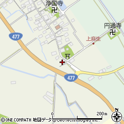 滋賀県東近江市上麻生町67周辺の地図