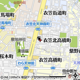 木村石油株式会社　金閣寺サービスステーション周辺の地図