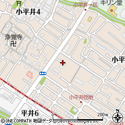 滋賀県栗東市小平井周辺の地図