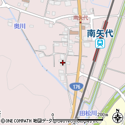 兵庫県丹波篠山市南矢代662周辺の地図