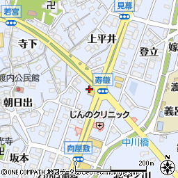 愛知県東海市荒尾町下平井周辺の地図