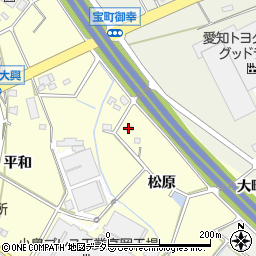 愛知県豊田市住吉町松原周辺の地図