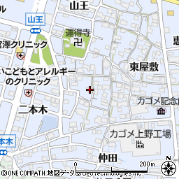 愛知県東海市荒尾町西屋敷35周辺の地図