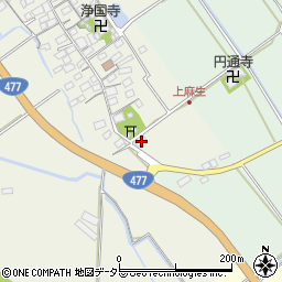 滋賀県東近江市上麻生町19周辺の地図