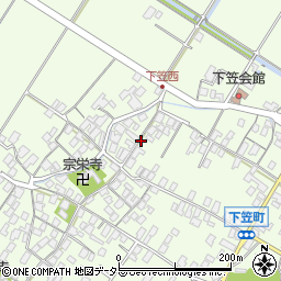 滋賀県草津市下笠町1373-2周辺の地図